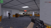 Gameplay with a custom knife at B site on de_train
