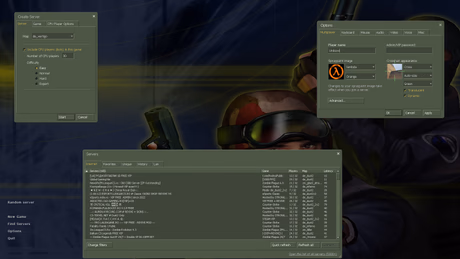 Main menu and settings in CS 1.6 Classic